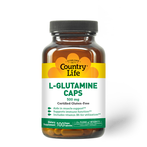 Country Life - L Glutamine Caps 500 mg - 100 Tablets