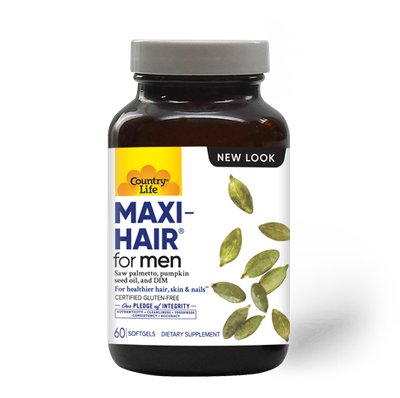 Country Life - Maxi Hair For Men Gluten Free - 60 Tablets