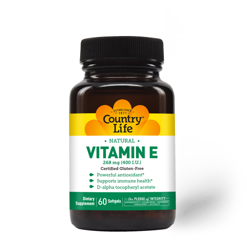 Country Life - Vitamin E 400 IU - 60 Softgels
