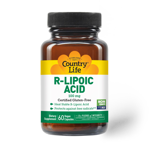 Country Life - R Lipoic Acid 100 mg - 60 Veg Capsules