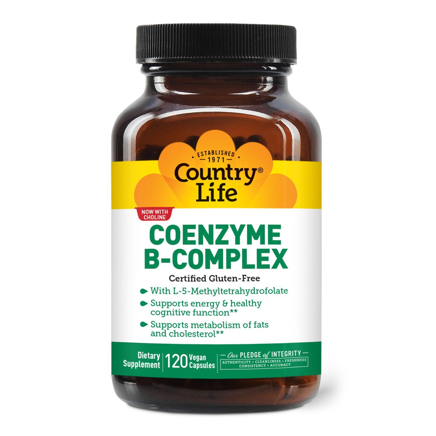 Country Life - Coenzyme B Complex Caps - 120 Tablets