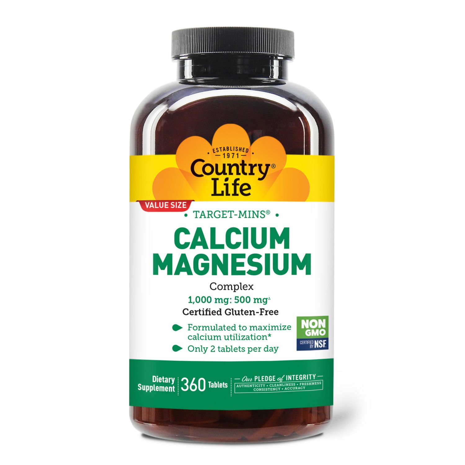 Country Life - Target Mins Calcium Magnesium Complex - 360 Tablets