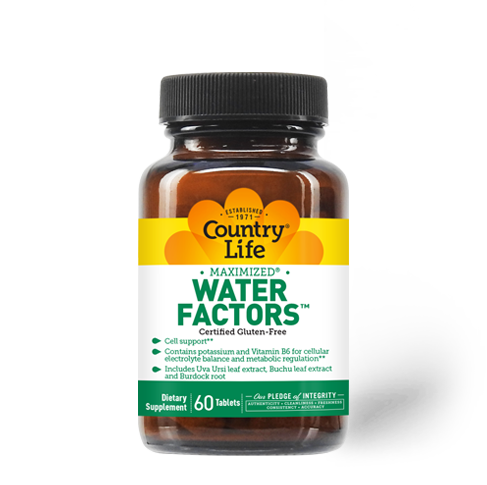 Country Life - Water Factors - 60 Tablets