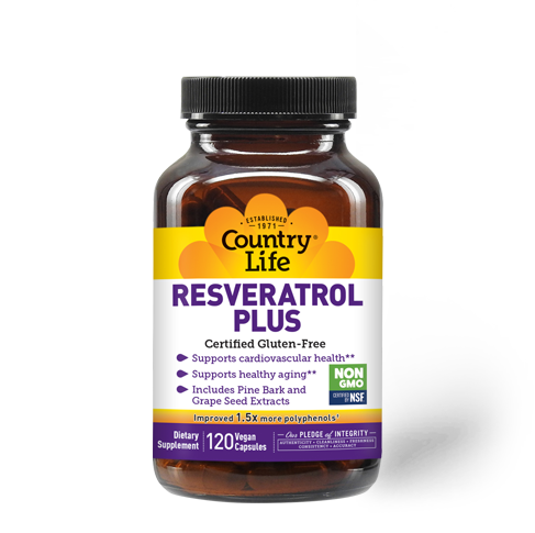 Country Life - Resveratrol Plus - 120 Tablets