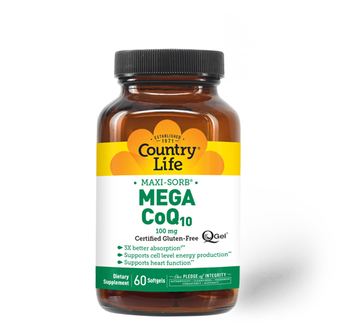Country Life - Coq10 Mega Q-Gel 100 mg - 60 Softgels