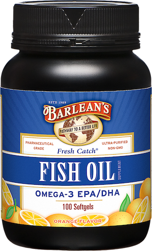 Barleans - Fresh Catch Fish Oil Softgels Orange - 100 Softgels