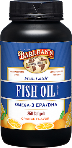 Barleans - Fresh Catch Fish Oil Softgels Orange - 250 Softgels