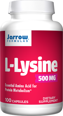 Jarrow - L Lysine 500 mg Capsules - 100 Capsules