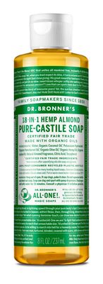 Dr Bronners - Organic Castile Liquid Soap Almond - 8 oz