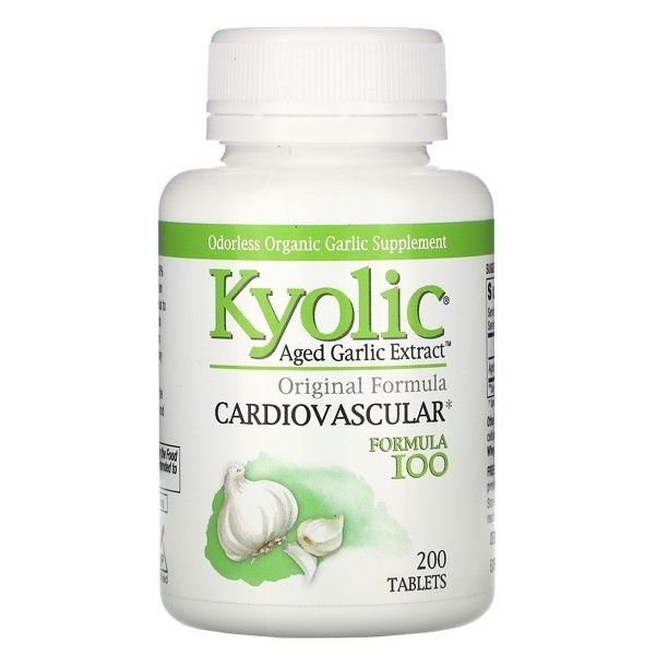 Kyolic - Aged Garlic Extract Hi-Po Formula 100 - 200 Tablets