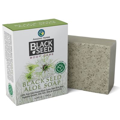 Amazing Herbs - Black Seed Bar Soap - Aloe - 4.25 oz