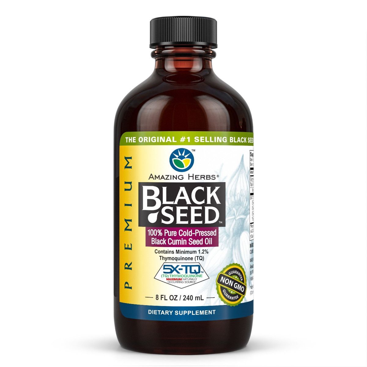 Amazing Herbs - Black Seed Oil - 8 oz