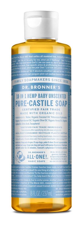 Dr Bronners - Organic Castile Liquid Soap Babymild - 8 oz