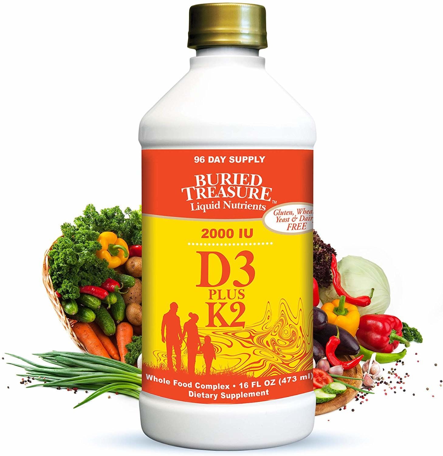 Buried Treasure - Liquid D3 With K2 - 16 fl oz