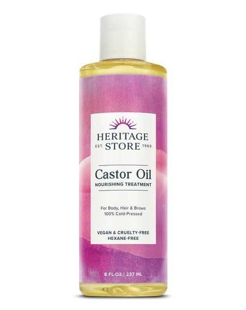 Heritage Store - Castor Oil Hexane Free - 8 oz