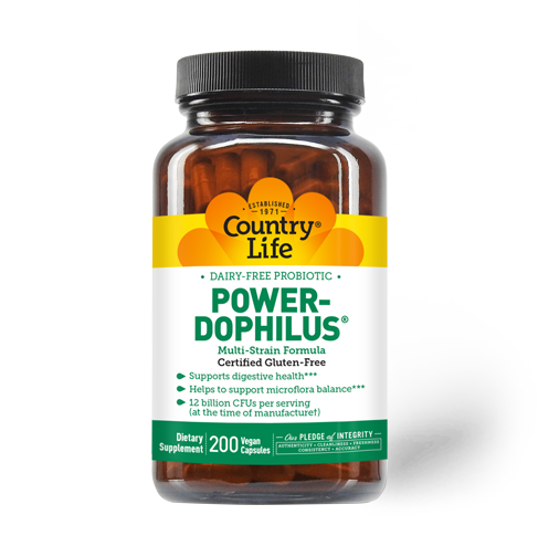 Country Life - Power Dophilus - 200 Veg Capsules