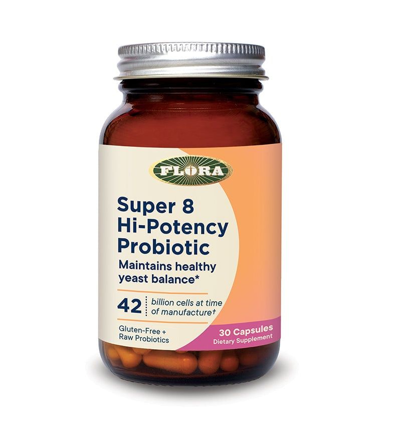Flora - Super 8 Hi Potency Probiotic - 30 Capsules