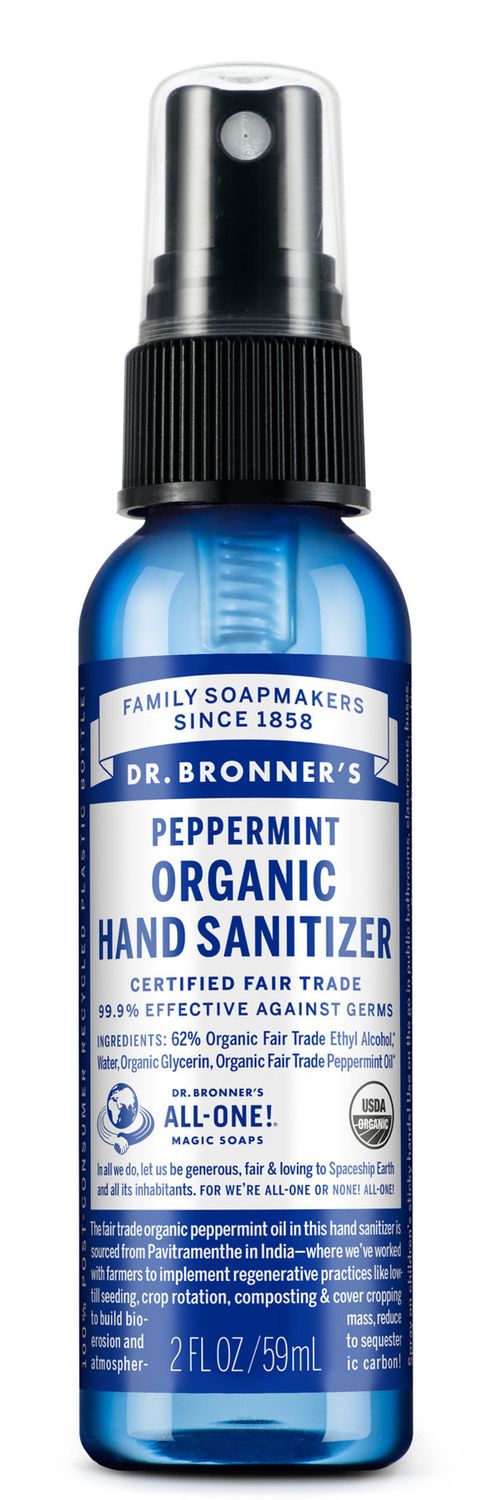 Dr Bronners - Peppermint Hand Sanitizer - 2oz.