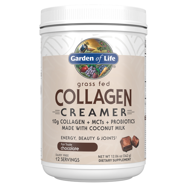 Garden of Life - Grass Fed Collagen Creamer Chocolate - 12 oz