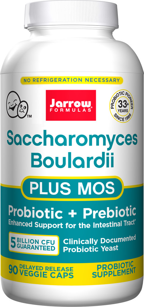 Jarrow - Saccharomyces Boulardii + Mos - 90 Veg Capsules