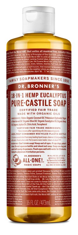 Dr Bronners - Liquid Soap Eucalyptus Castile - 16 oz