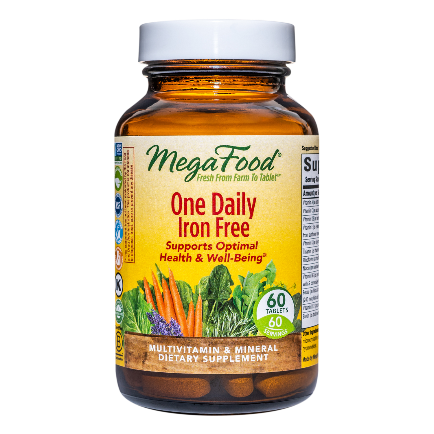 Megafood - One Daily Iron Free - 60 Tablets