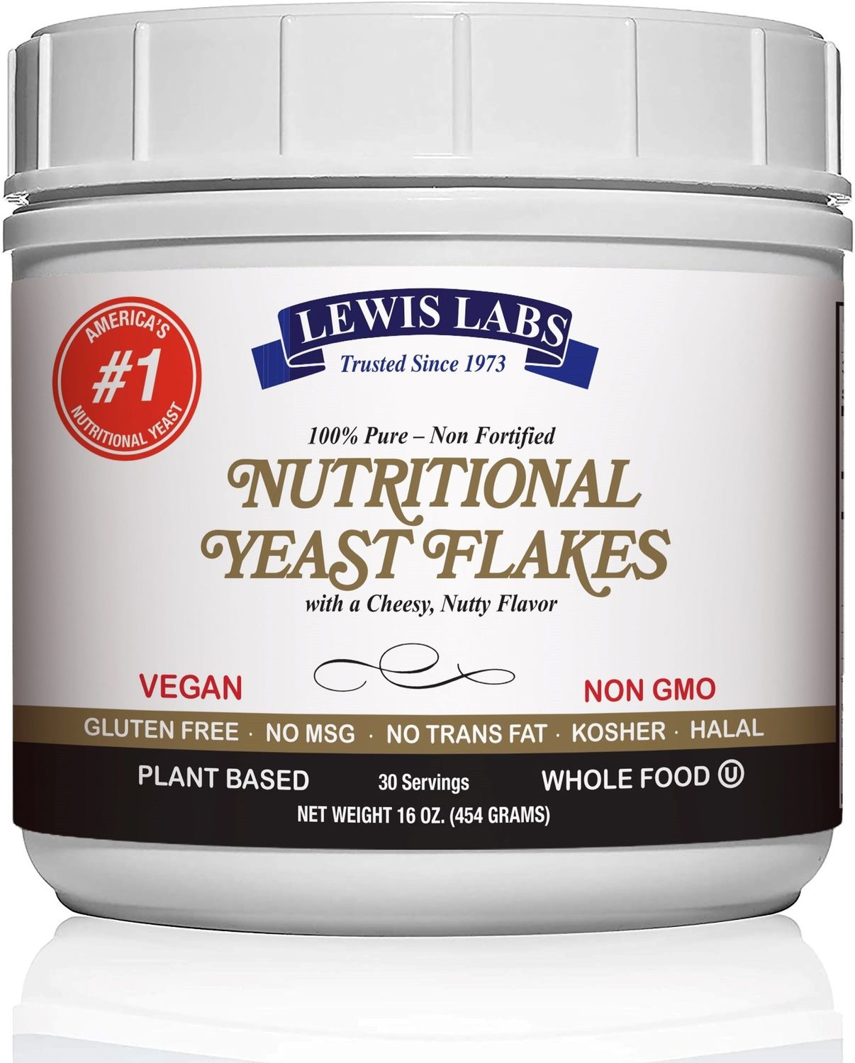 Lewis Labs - Nutritional Yeast Flakes - 16 oz
