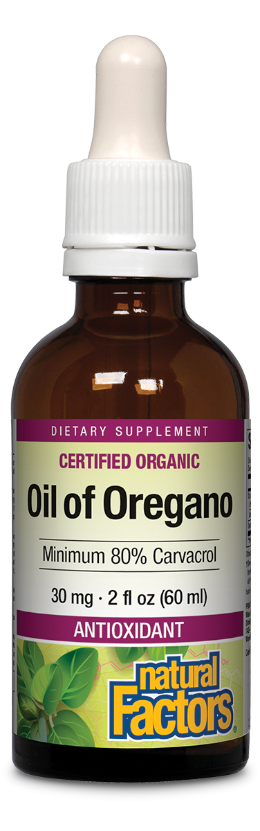 Natural Factors - Oil Of Oregano 80% Carvacrol - 2 oz