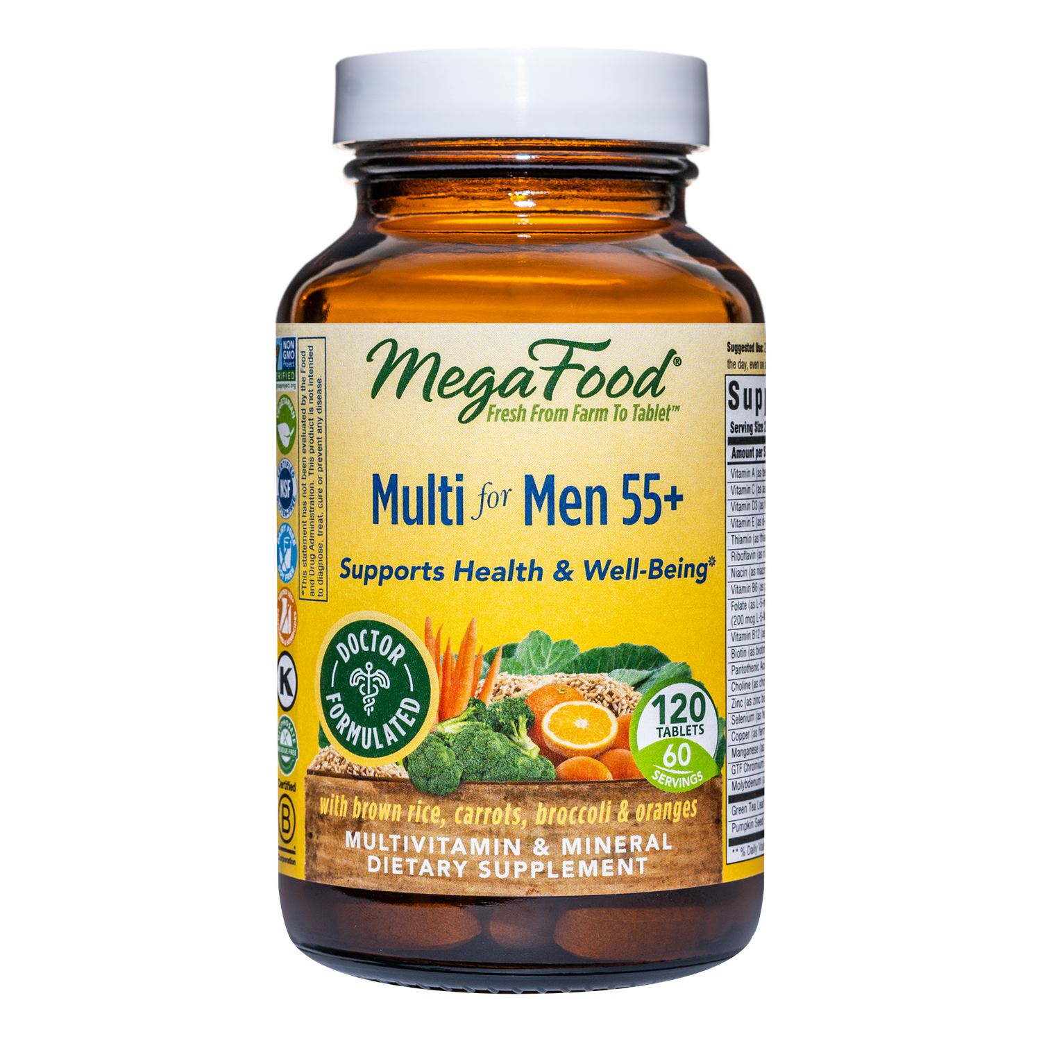 Megafood - Men 55+ Multivitamin Advanced - 120 Tablets