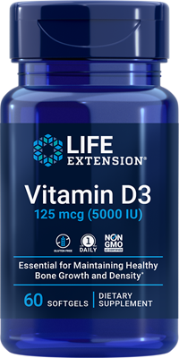 Life Extension - Vitamin D3 5000 IU - 60 Softgels