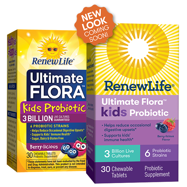 Renew Life - Kids Probiotic Ultimate Flora Berry-Licious - 30 Tablets