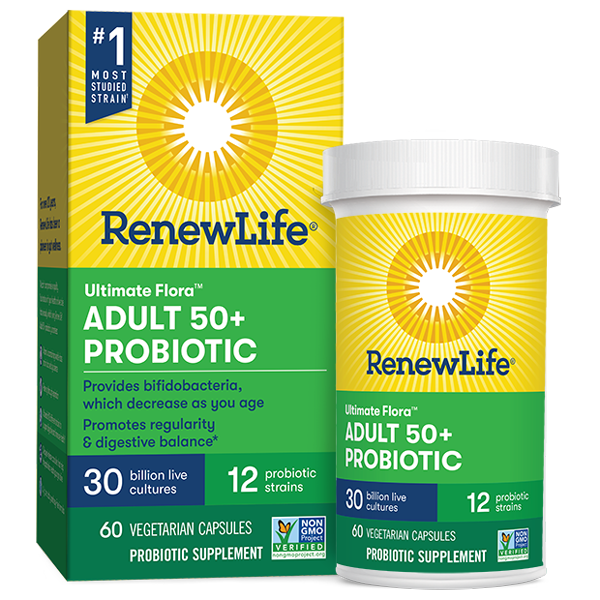 Renew Life - Adult 50+ Ultimate Flora Probiotic - 60 Capsules