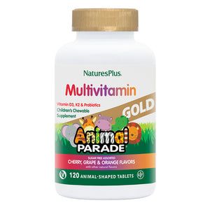 Natures Plus - Animal Parade Gold Assorted Chewable - 120 Count