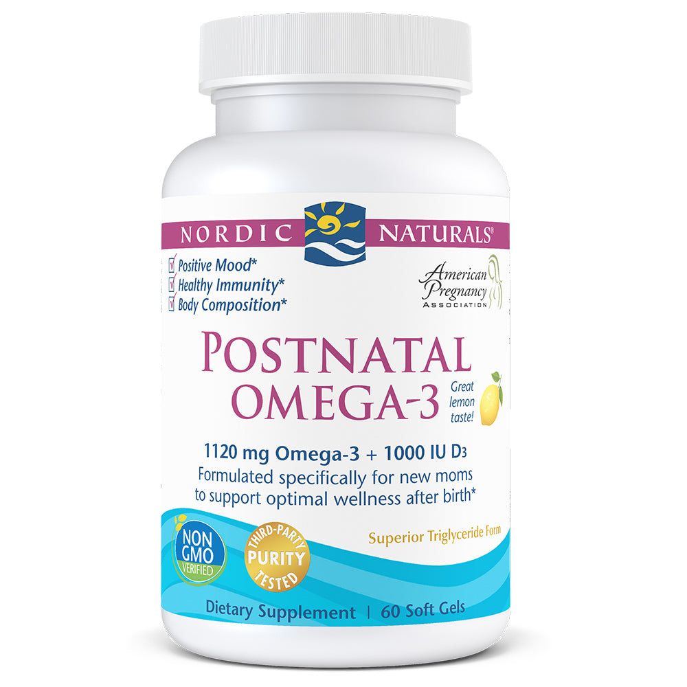 Nordic Naturals - Postnatal Omega-3 Lemon 650 mg - 60 count