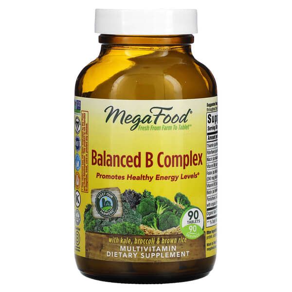 Megafood - Balanced B Complex - 90 Tablets