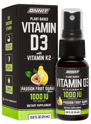 Onnit - Vegan Vitamin D3 Spray With K2 1000 IU Passion Fruit Guava - 0.8 oz