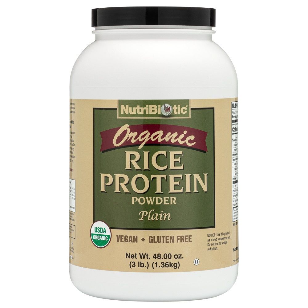 Nutribiotic - Org Rice Protein Plain - 48 oz