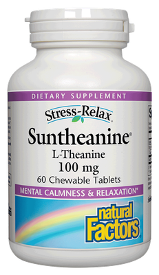 Natural Factors - Stress-Relax Suntheanine L-Theanine - 60 Chewables