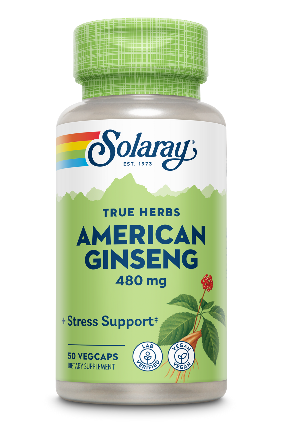 Solaray - American Ginseng Root - 50 Veg Capsules