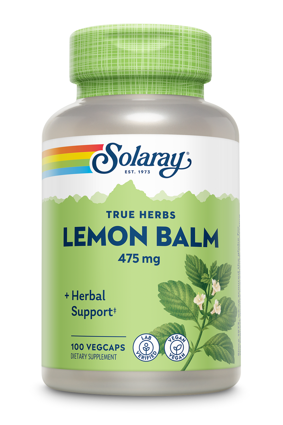 Solaray - Lemon Balm - 100 Capsules