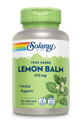 Solaray - Lemon Balm - 100 Capsules