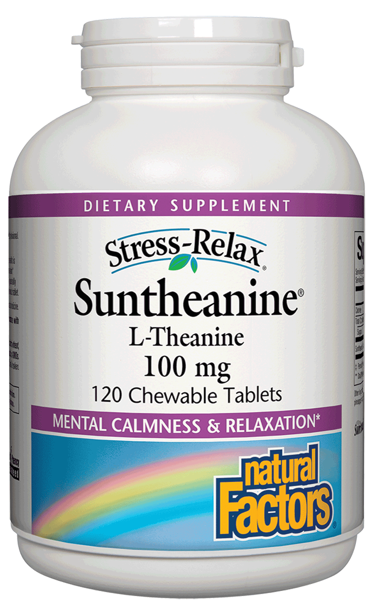 Natural Factors - Stress-Relax Suntheanine L-Theanine Chewables - 120 Tablets