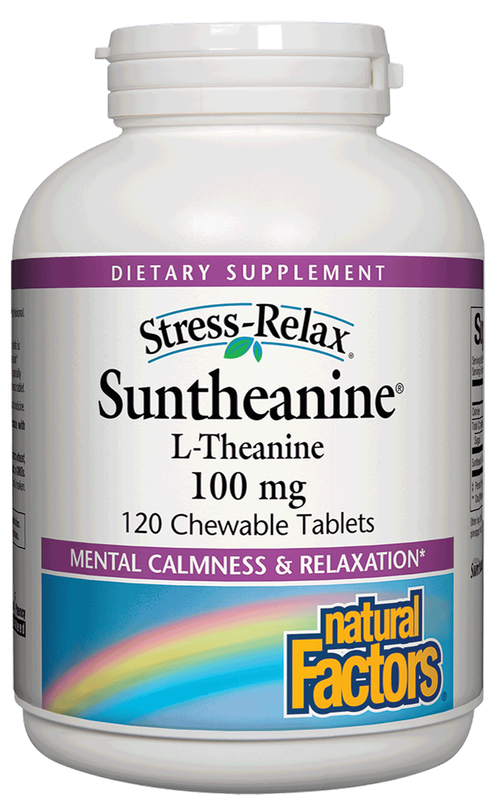 Natural Factors - Stress-Relax Suntheanine L-Theanine Chewables - 120 Tablets