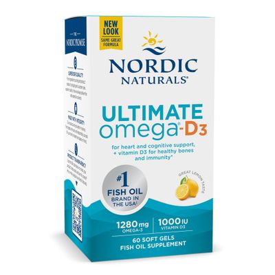 Nordic Naturals - Ultimate Omega-D3 Lemon - 60 count