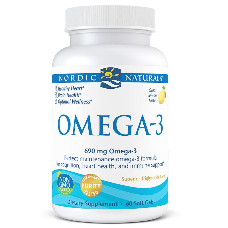 Nordic Naturals - Omega-3 Fish Gels Lemon - 60 count
