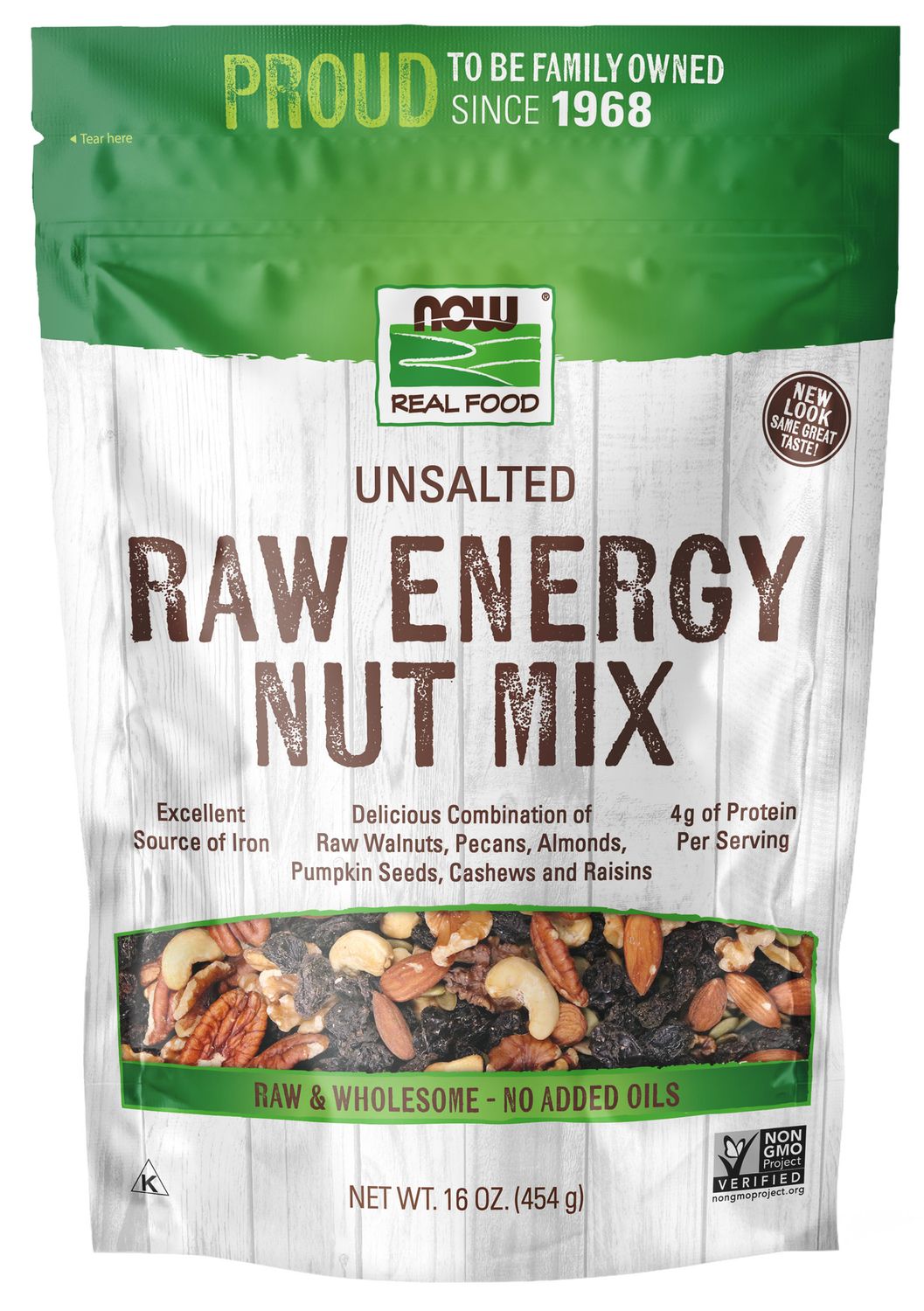 Now - Raw Energy Nut Mix - 1 lb