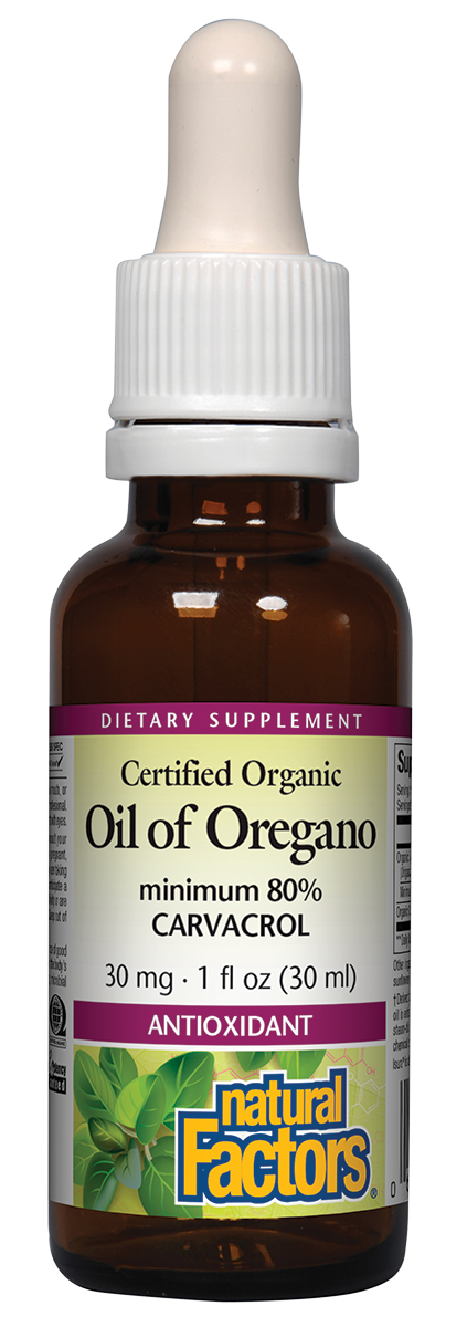 Natural Factors - Oil Of Oregano 80% Carvacrol - 1 oz