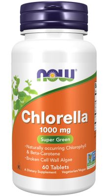 Now - Chlorella 1000mg - 60 Tablets
