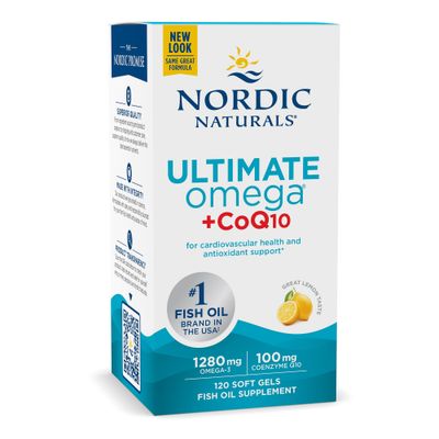 Nordic Naturals - Ultimate Omega +Coq10 Unflavored - 120 Softgels