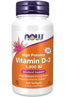 Now - Vit D 3 1000 IU - 360 Softgels